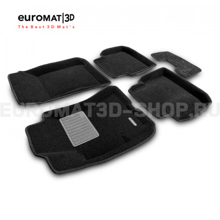Текстильные 3D коврики Euromat3D Business в салон для Subaru Impreza (2008-) № EMC3D-004708