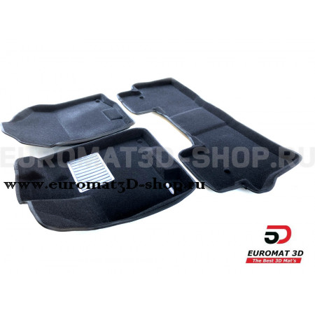 Текстильные 3D коврики Euromat3D Business в салон для Acura MDX (2014-) № EMC3D-000002