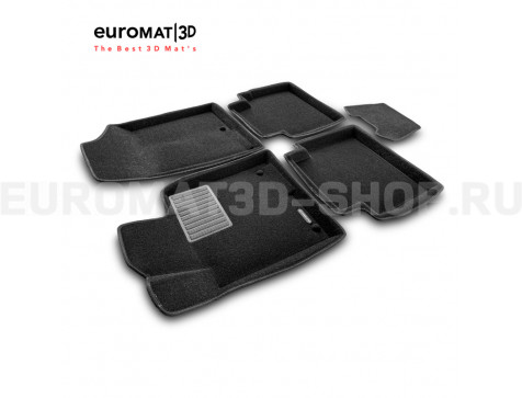 Текстильные 3D коврики Euromat3D Premium в салон для Kia Optima (2016-) № EMPR3D-002929